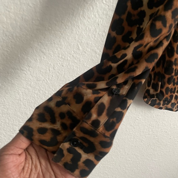 Express Animal Print Portifino Shirt - Picture 6 of 13